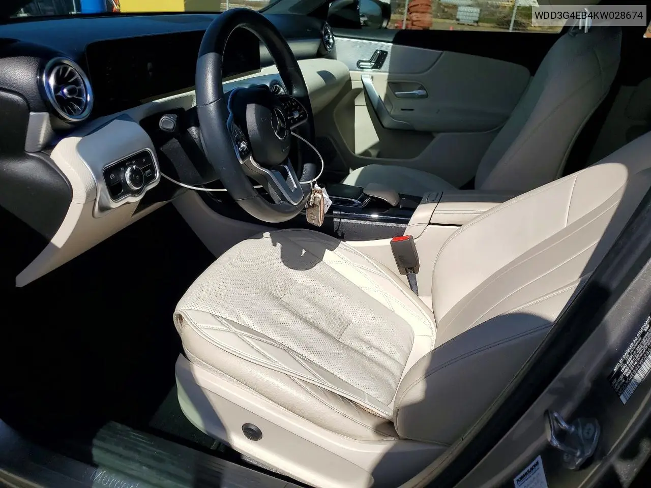 2019 Mercedes-Benz A 220 VIN: WDD3G4EB4KW028674 Lot: 51115816