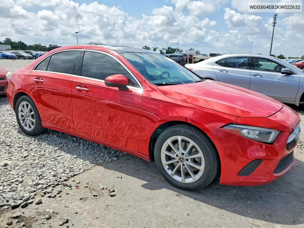2019 Mercedes-Benz A 220 VIN: WDD3G4EB2KW022632 Lot: 51291166