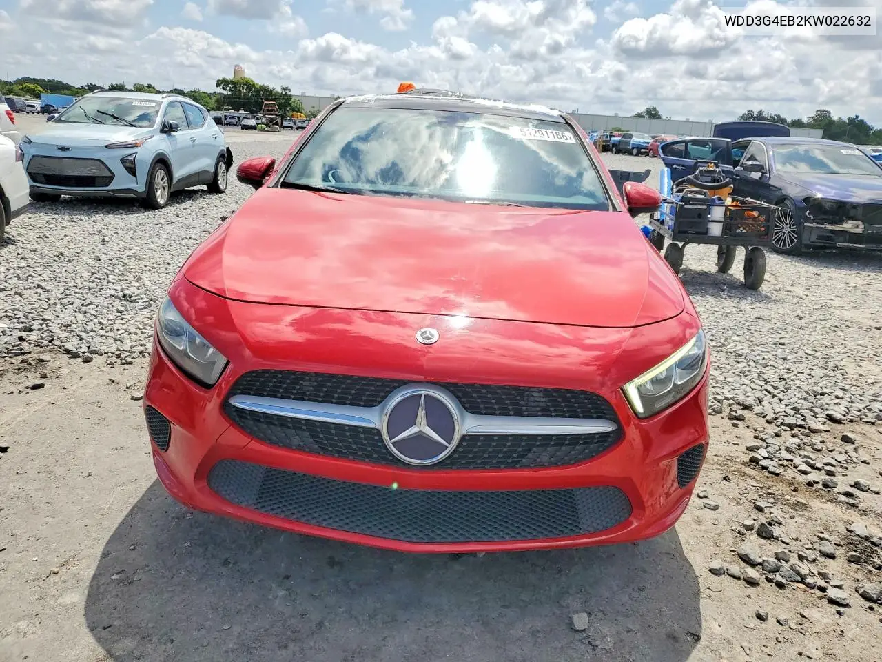 2019 Mercedes-Benz A 220 VIN: WDD3G4EB2KW022632 Lot: 51291166