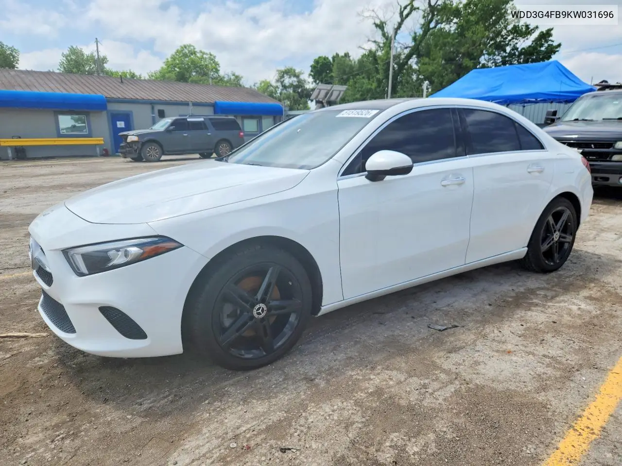 2019 Mercedes-Benz A 220 4Matic VIN: WDD3G4FB9KW031696 Lot: 51519526