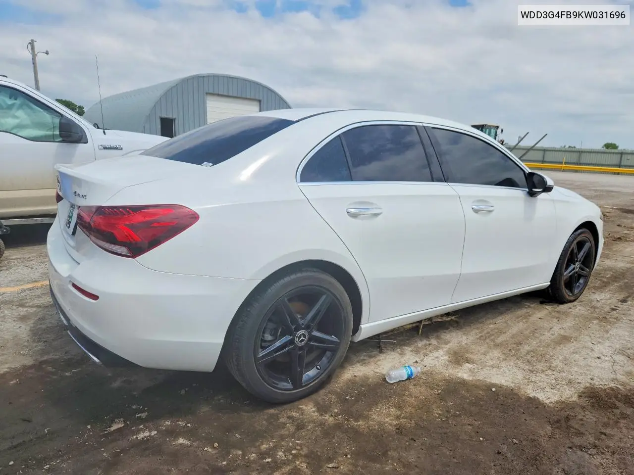 2019 Mercedes-Benz A 220 4Matic VIN: WDD3G4FB9KW031696 Lot: 51519526