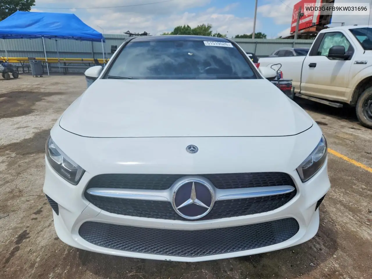 2019 Mercedes-Benz A 220 4Matic VIN: WDD3G4FB9KW031696 Lot: 51519526