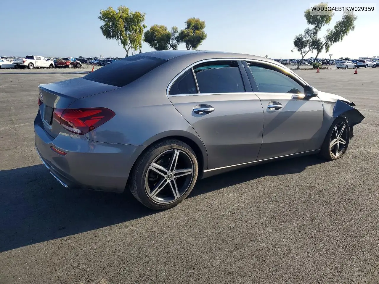 2019 Mercedes-Benz A 220 VIN: WDD3G4EB1KW029359 Lot: 51639296