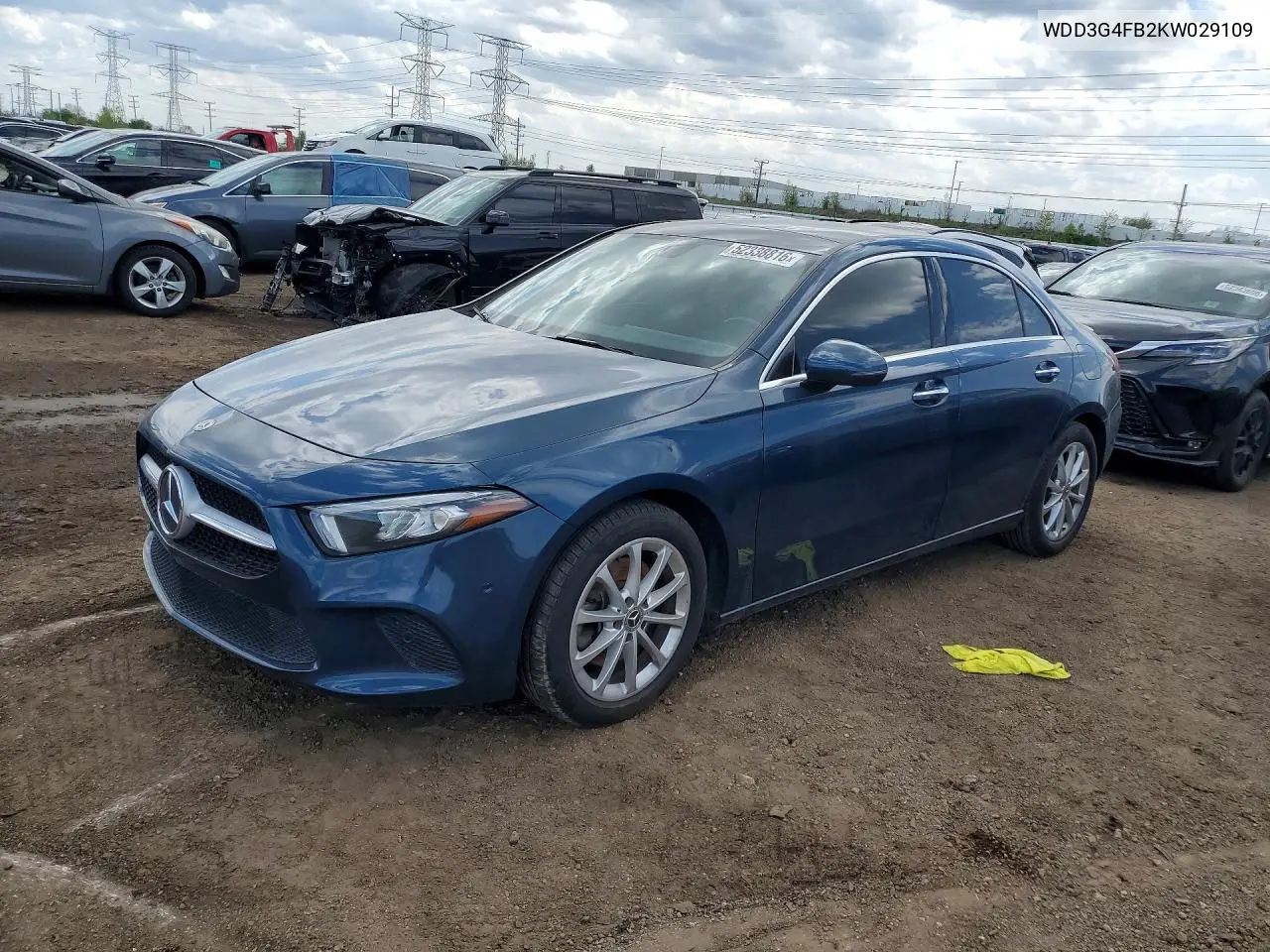 2019 Mercedes-Benz A 220 4Matic VIN: WDD3G4FB2KW029109 Lot: 52338816
