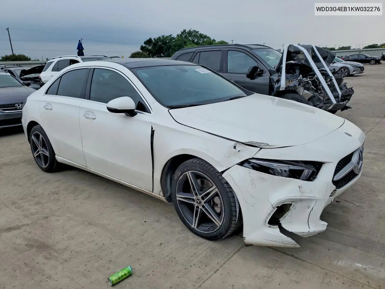 2019 Mercedes-Benz A 220 VIN: WDD3G4EB1KW032276 Lot: 52821906