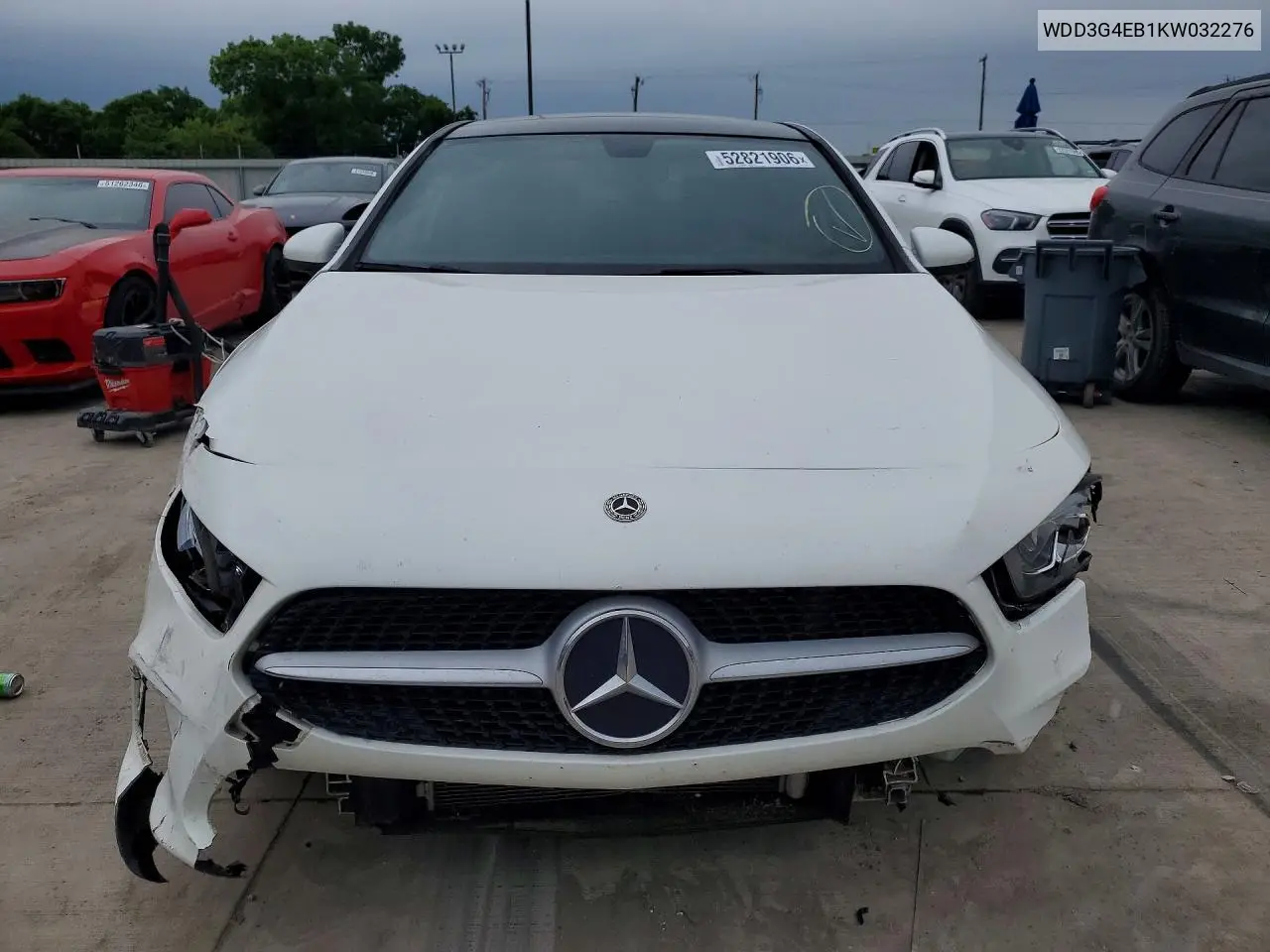 2019 Mercedes-Benz A 220 VIN: WDD3G4EB1KW032276 Lot: 52821906