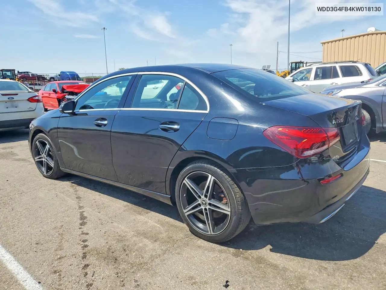 2019 Mercedes-Benz A 220 4Matic VIN: WDD3G4FB4KW018130 Lot: 53174076