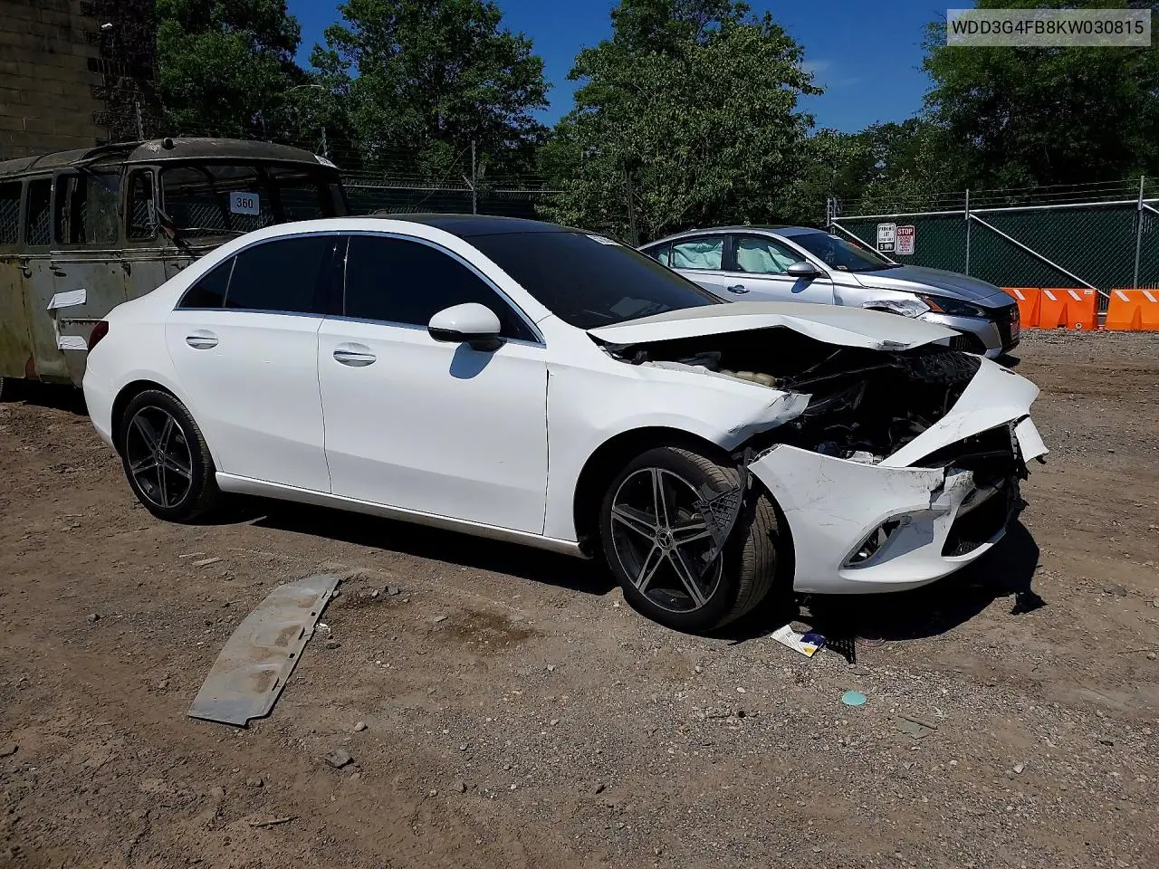2019 Mercedes-Benz A 220 4Matic VIN: WDD3G4FB8KW030815 Lot: 53758596