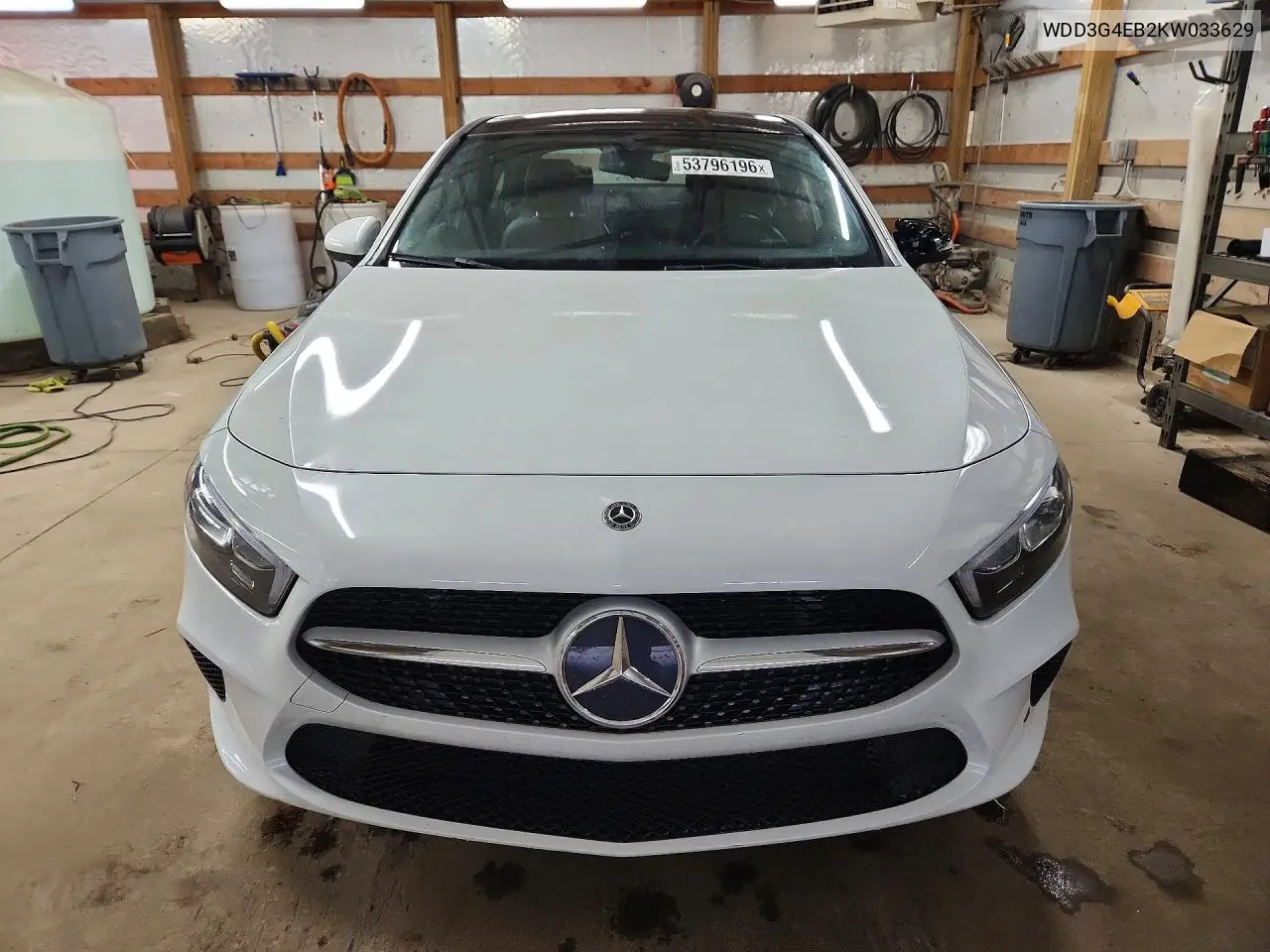 2019 Mercedes-Benz A 220 VIN: WDD3G4EB2KW033629 Lot: 53796196