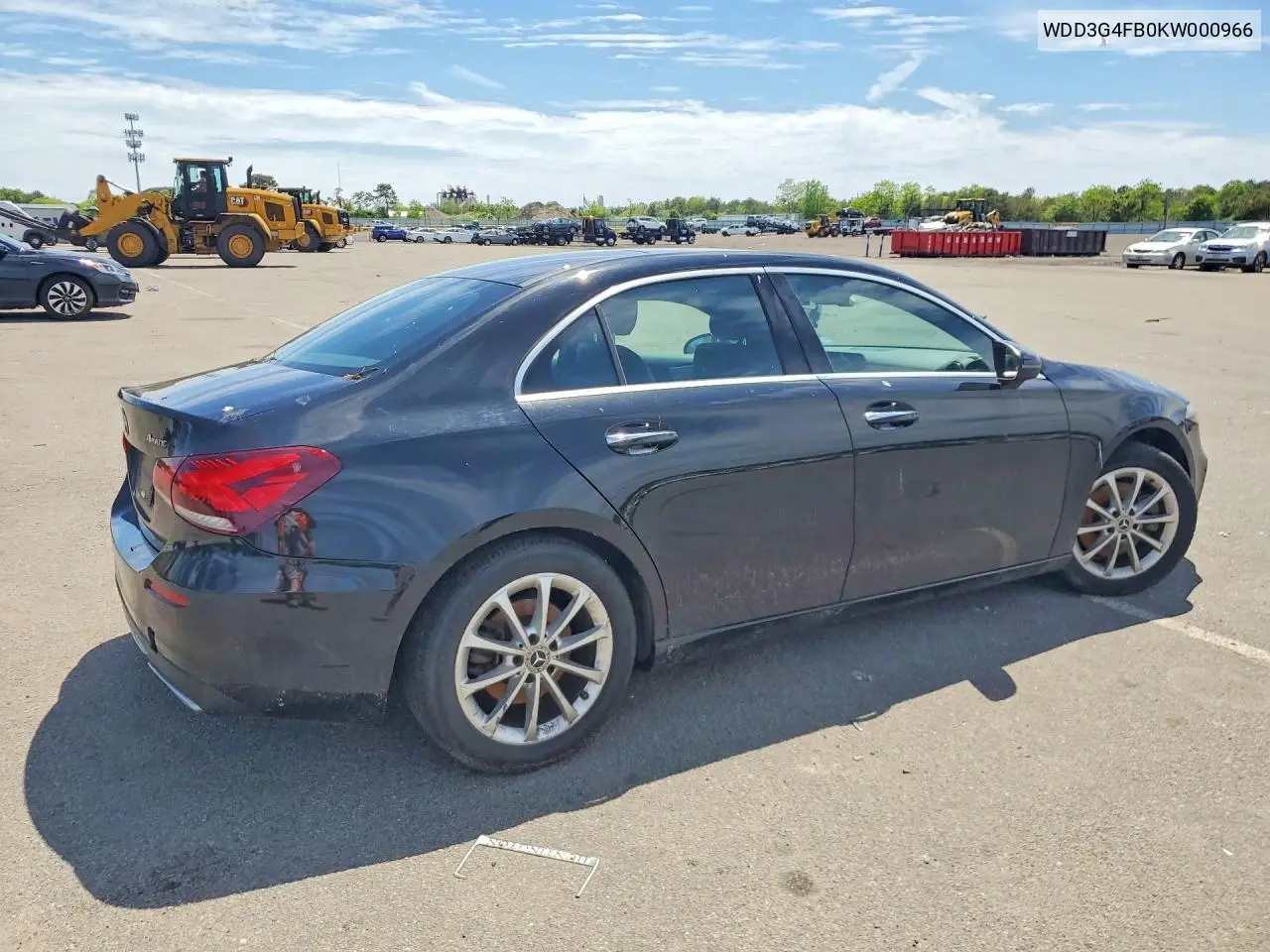 2019 Mercedes-Benz A 220 4Matic VIN: WDD3G4FB0KW000966 Lot: 55033466
