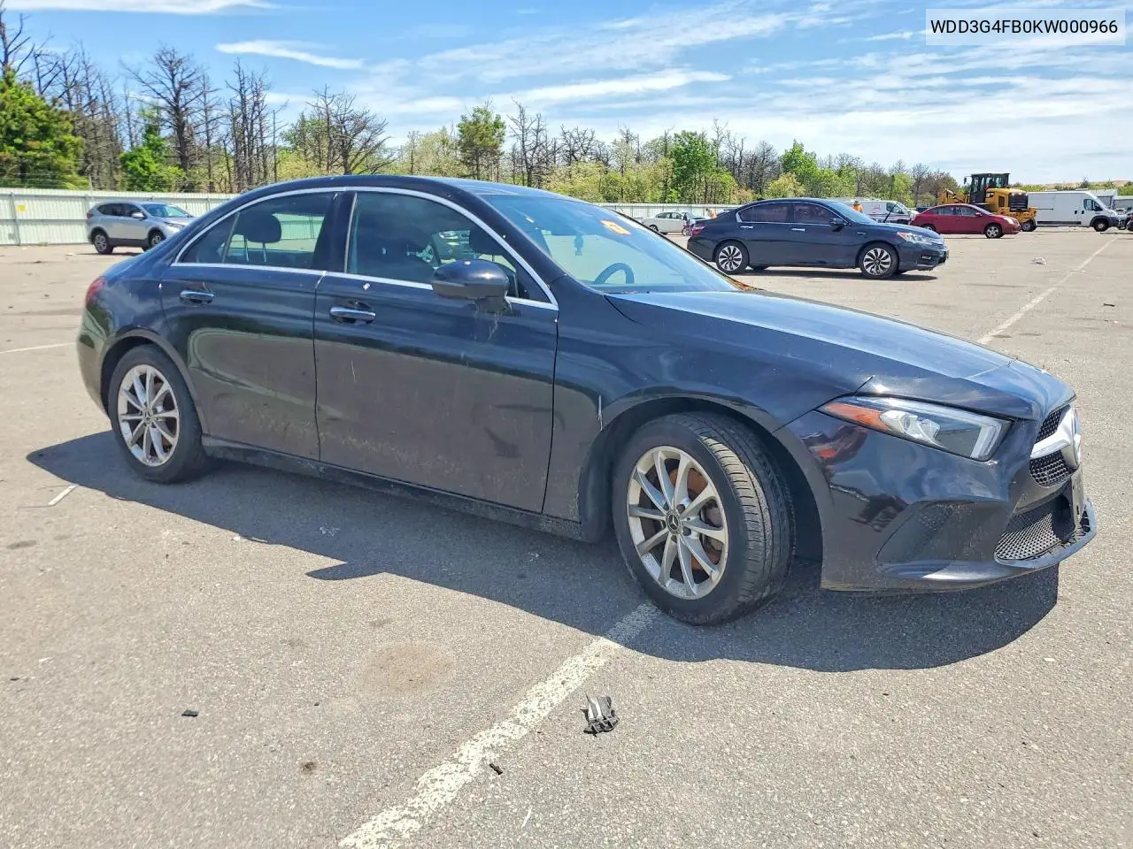 2019 Mercedes-Benz A 220 4Matic VIN: WDD3G4FB0KW000966 Lot: 55033466