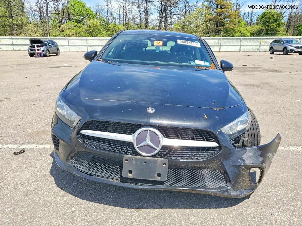 2019 Mercedes-Benz A 220 4Matic VIN: WDD3G4FB0KW000966 Lot: 55033466