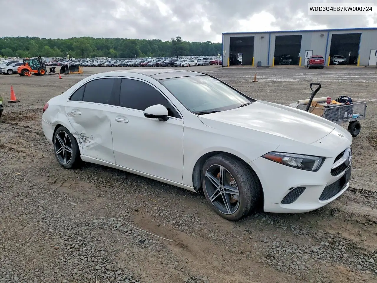 2019 Mercedes-Benz A 220 VIN: WDD3G4EB7KW000724 Lot: 55223846
