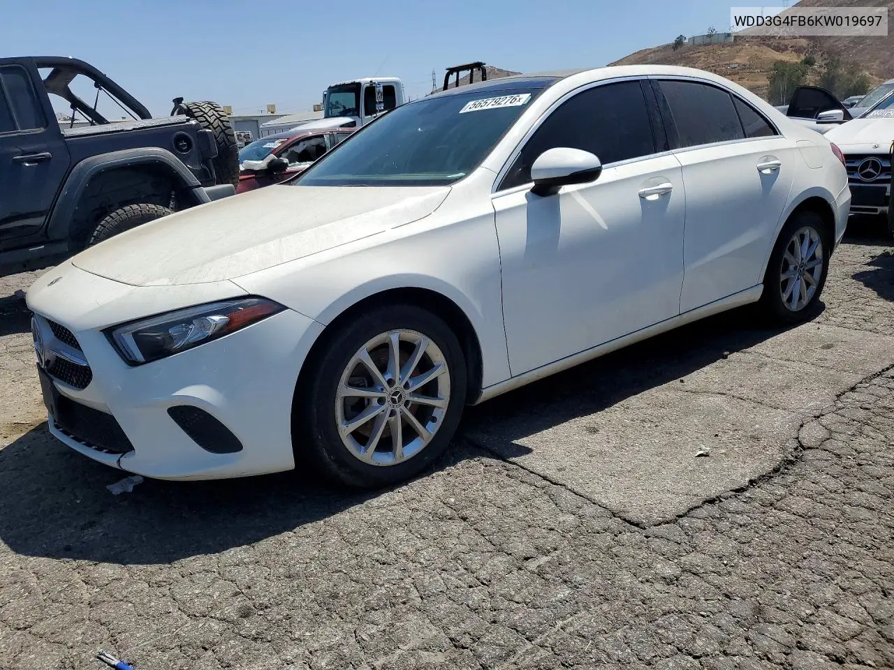 2019 Mercedes-Benz A 220 4Matic VIN: WDD3G4FB6KW019697 Lot: 56579276