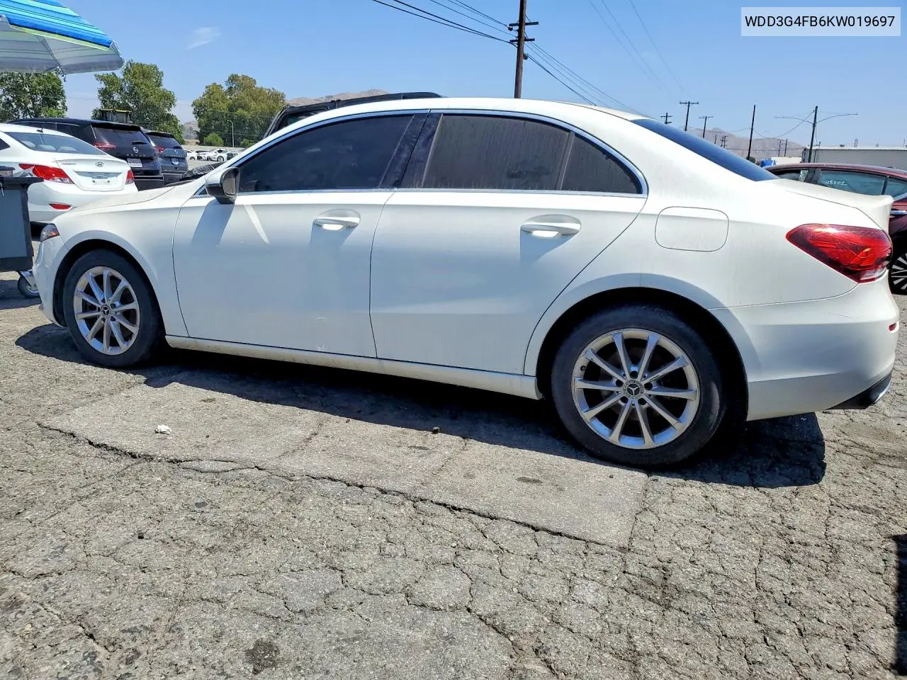 2019 Mercedes-Benz A 220 4Matic VIN: WDD3G4FB6KW019697 Lot: 56579276