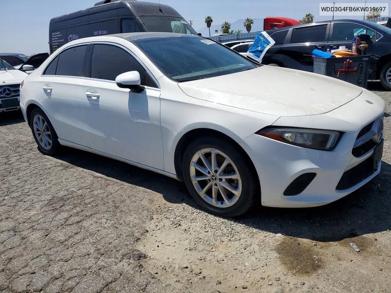 2019 Mercedes-Benz A 220 4Matic VIN: WDD3G4FB6KW019697 Lot: 56579276