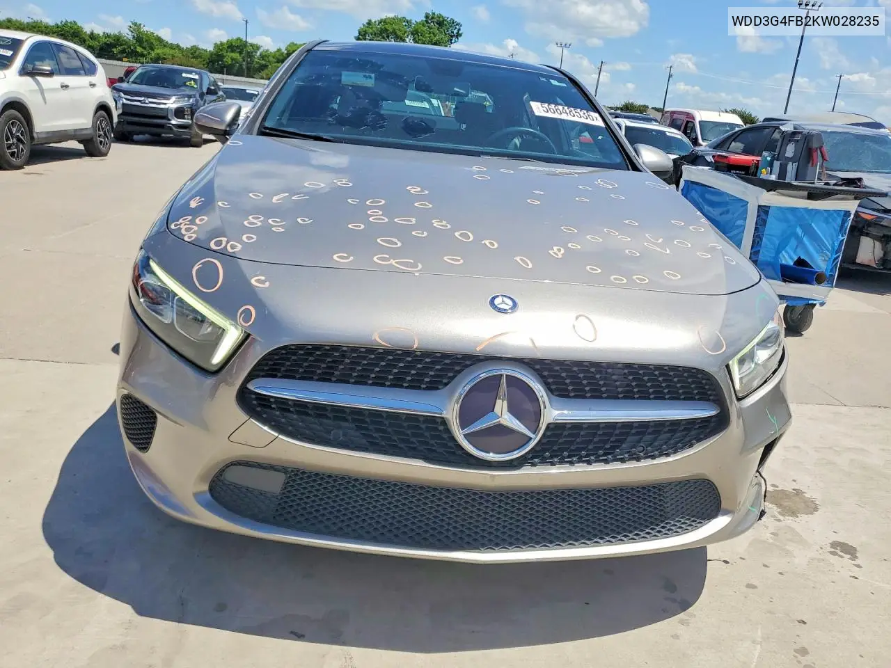 2019 Mercedes-Benz A 220 4Matic VIN: WDD3G4FB2KW028235 Lot: 56648536