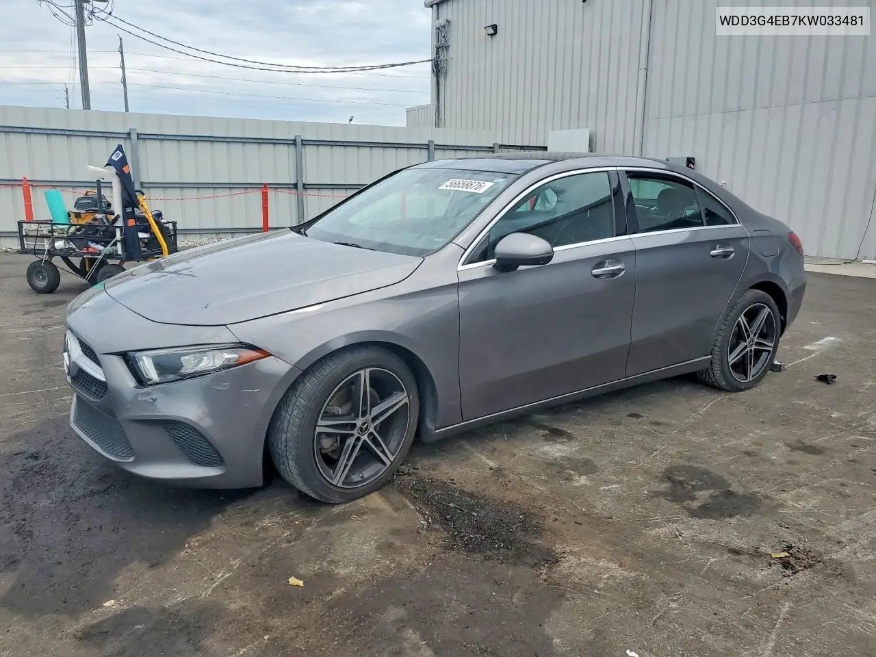 2019 Mercedes-Benz A 220 VIN: WDD3G4EB7KW033481 Lot: 56658676