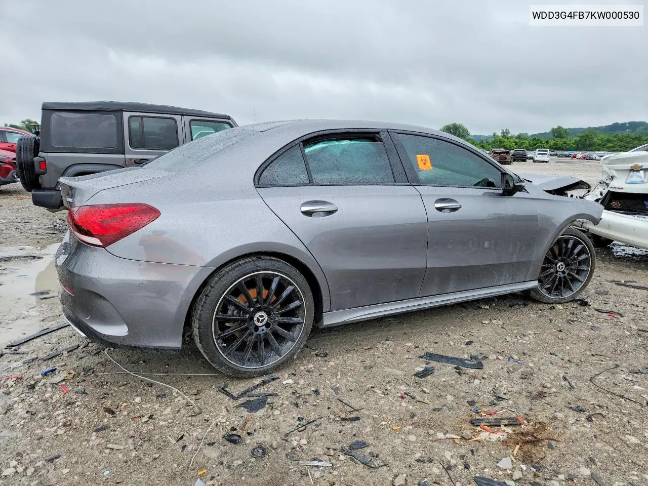 2019 Mercedes-Benz A 220 4Matic VIN: WDD3G4FB7KW000530 Lot: 58053896