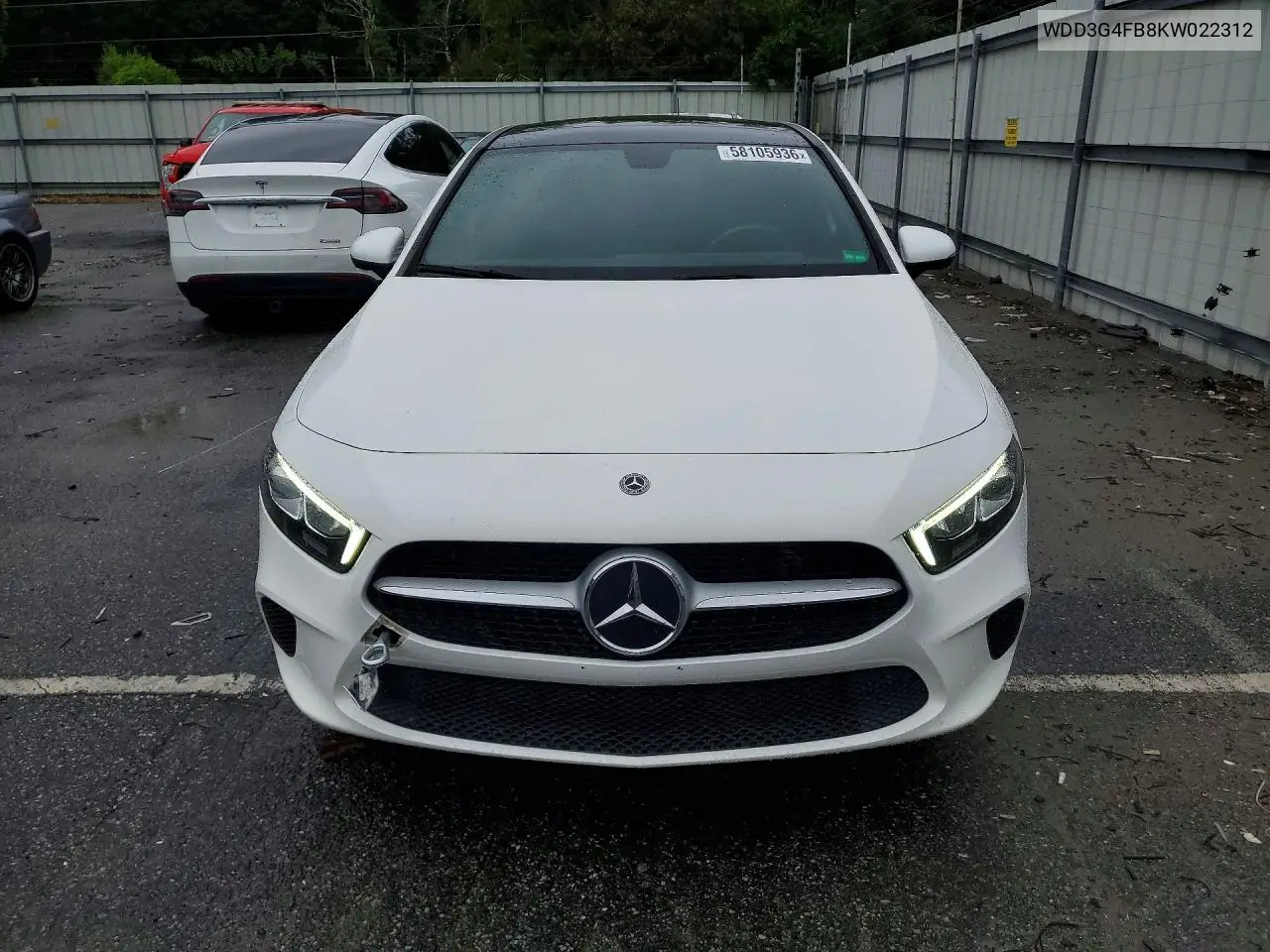2019 Mercedes-Benz A 220 4Matic VIN: WDD3G4FB8KW022312 Lot: 58105936