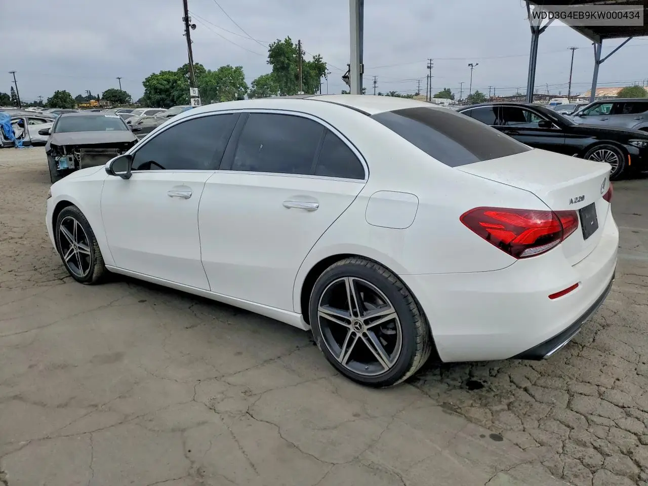 2019 Mercedes-Benz A 220 VIN: WDD3G4EB9KW000434 Lot: 59812846
