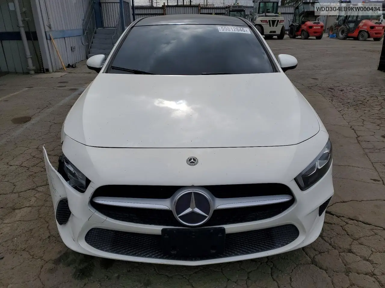 2019 Mercedes-Benz A 220 VIN: WDD3G4EB9KW000434 Lot: 59812846