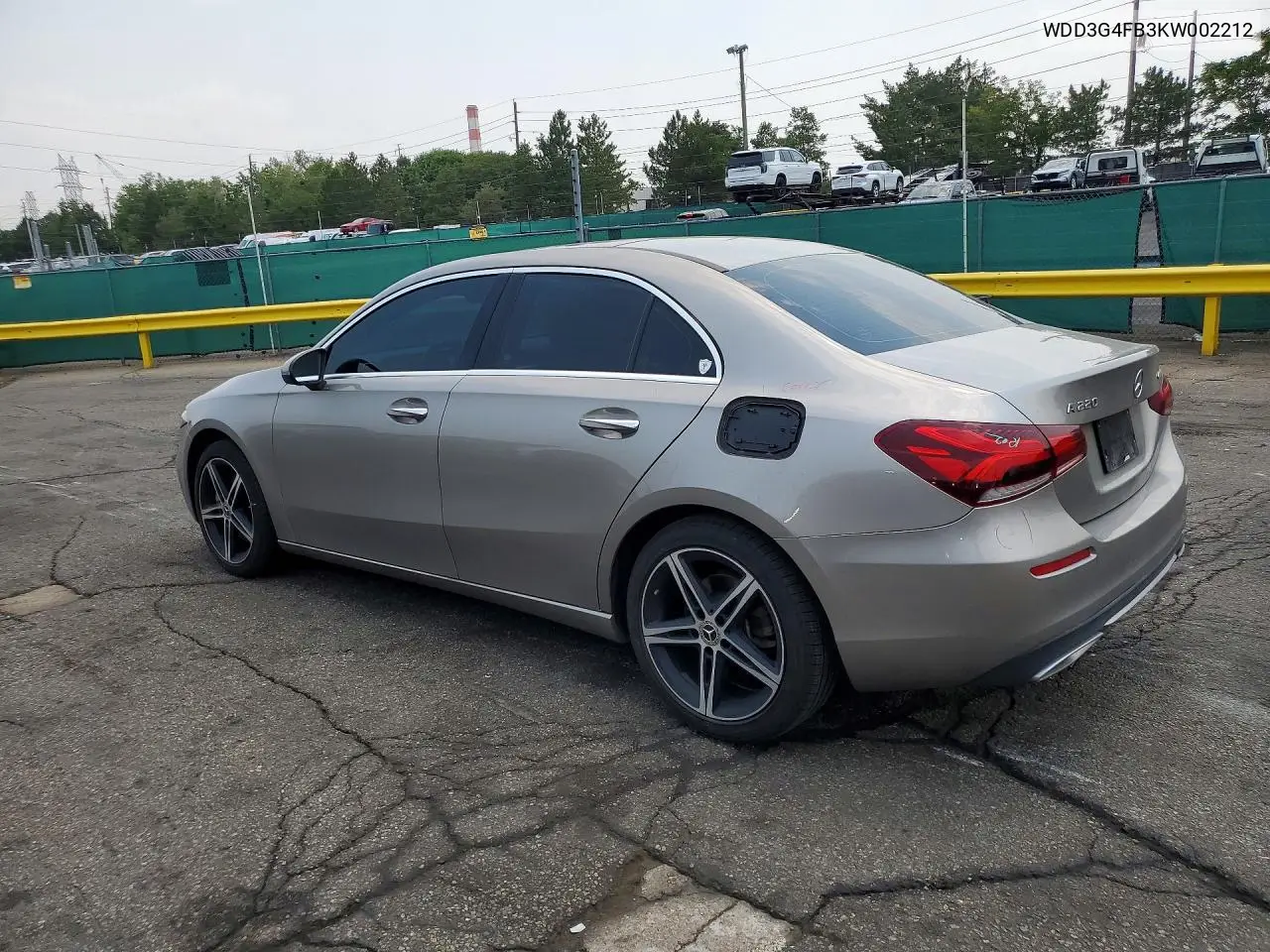 2019 Mercedes-Benz A 220 4Matic VIN: WDD3G4FB3KW002212 Lot: 60251616