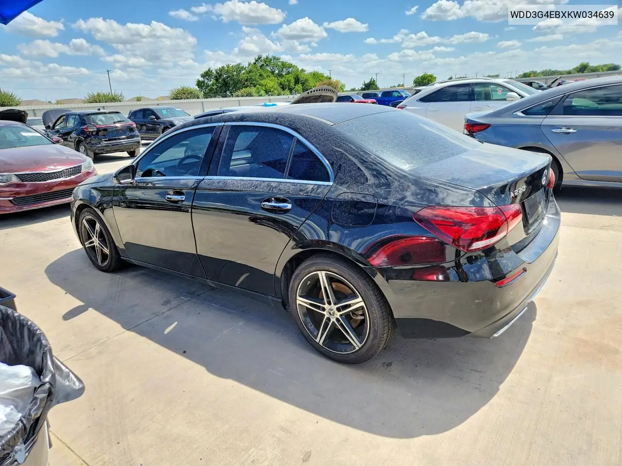 2019 Mercedes-Benz A 220 VIN: WDD3G4EBXKW034639 Lot: 60626356