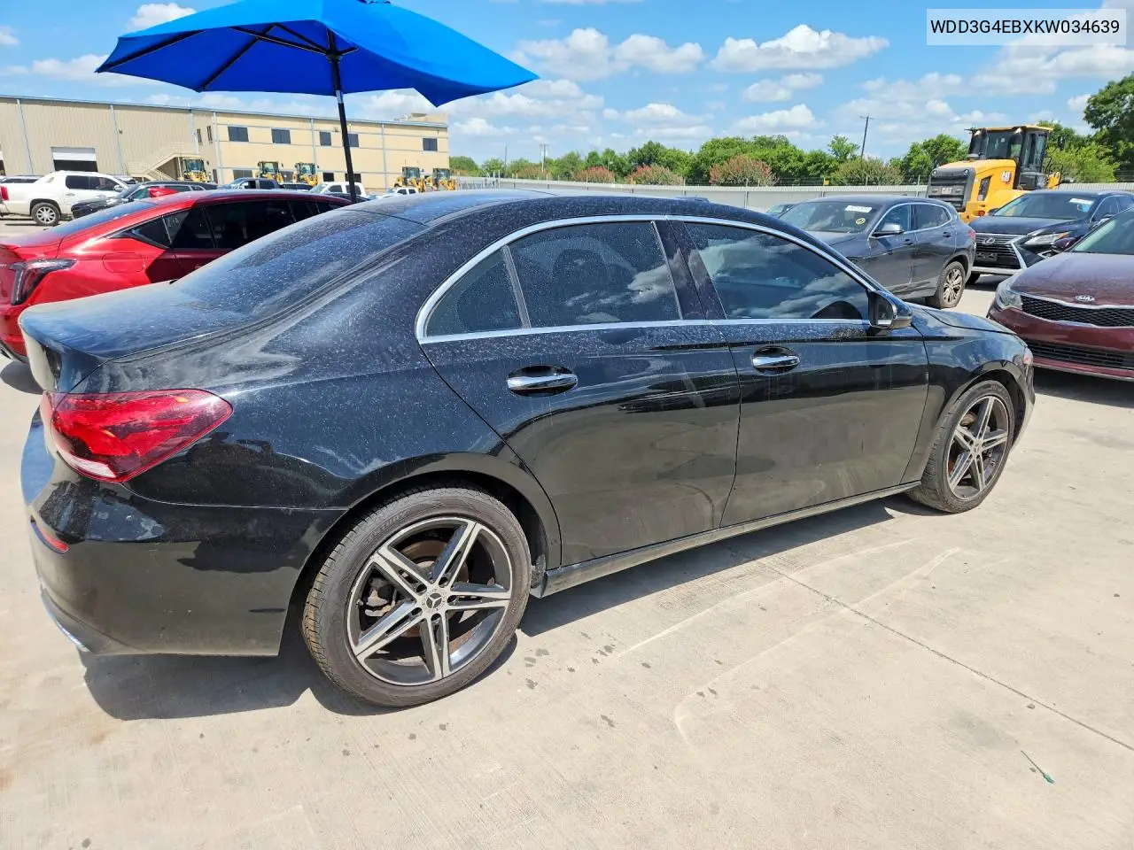 2019 Mercedes-Benz A 220 VIN: WDD3G4EBXKW034639 Lot: 60626356
