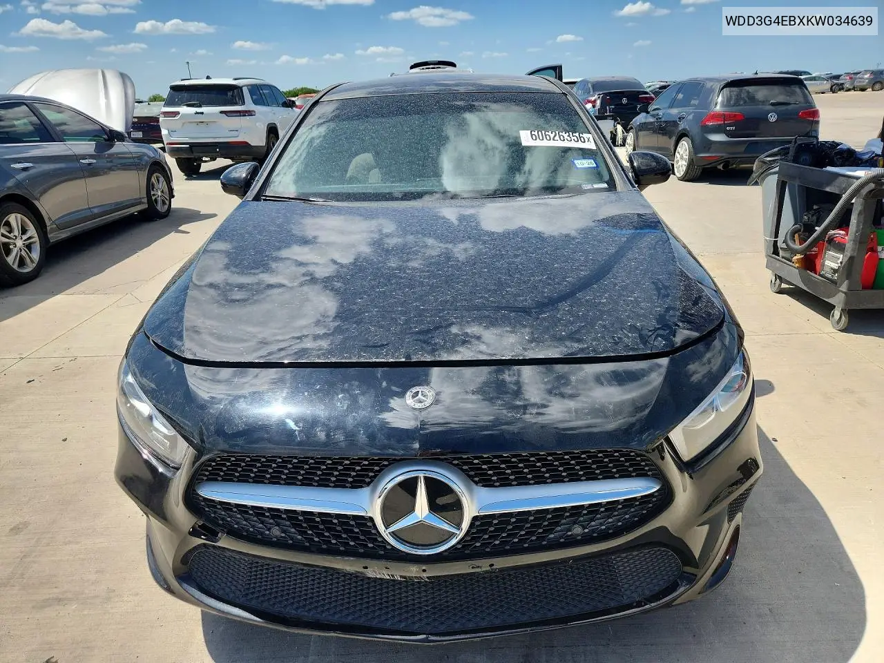 2019 Mercedes-Benz A 220 VIN: WDD3G4EBXKW034639 Lot: 60626356