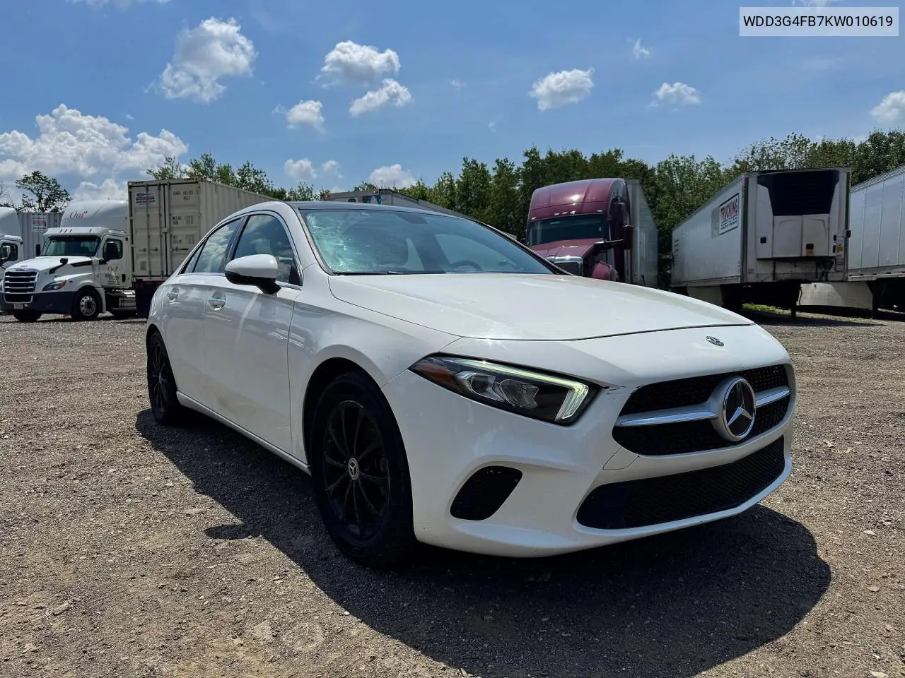 2019 Mercedes-Benz A 220 4Matic VIN: WDD3G4FB7KW010619 Lot: 60719246