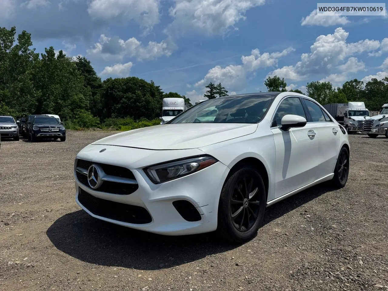 2019 Mercedes-Benz A 220 4Matic VIN: WDD3G4FB7KW010619 Lot: 60719246