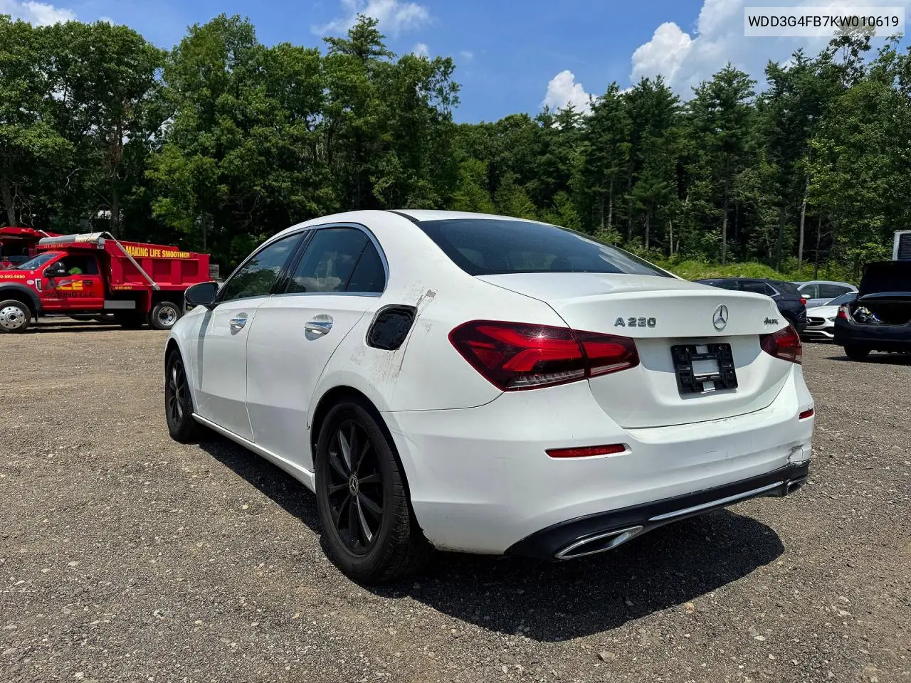 2019 Mercedes-Benz A 220 4Matic VIN: WDD3G4FB7KW010619 Lot: 60719246