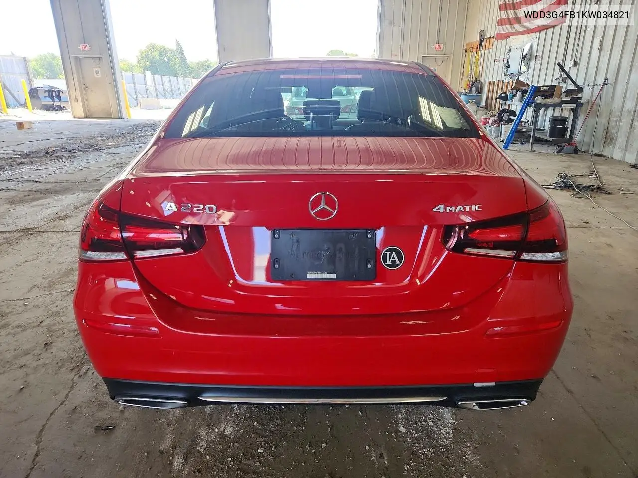 2019 Mercedes-Benz A 220 4Matic VIN: WDD3G4FB1KW034821 Lot: 60827086