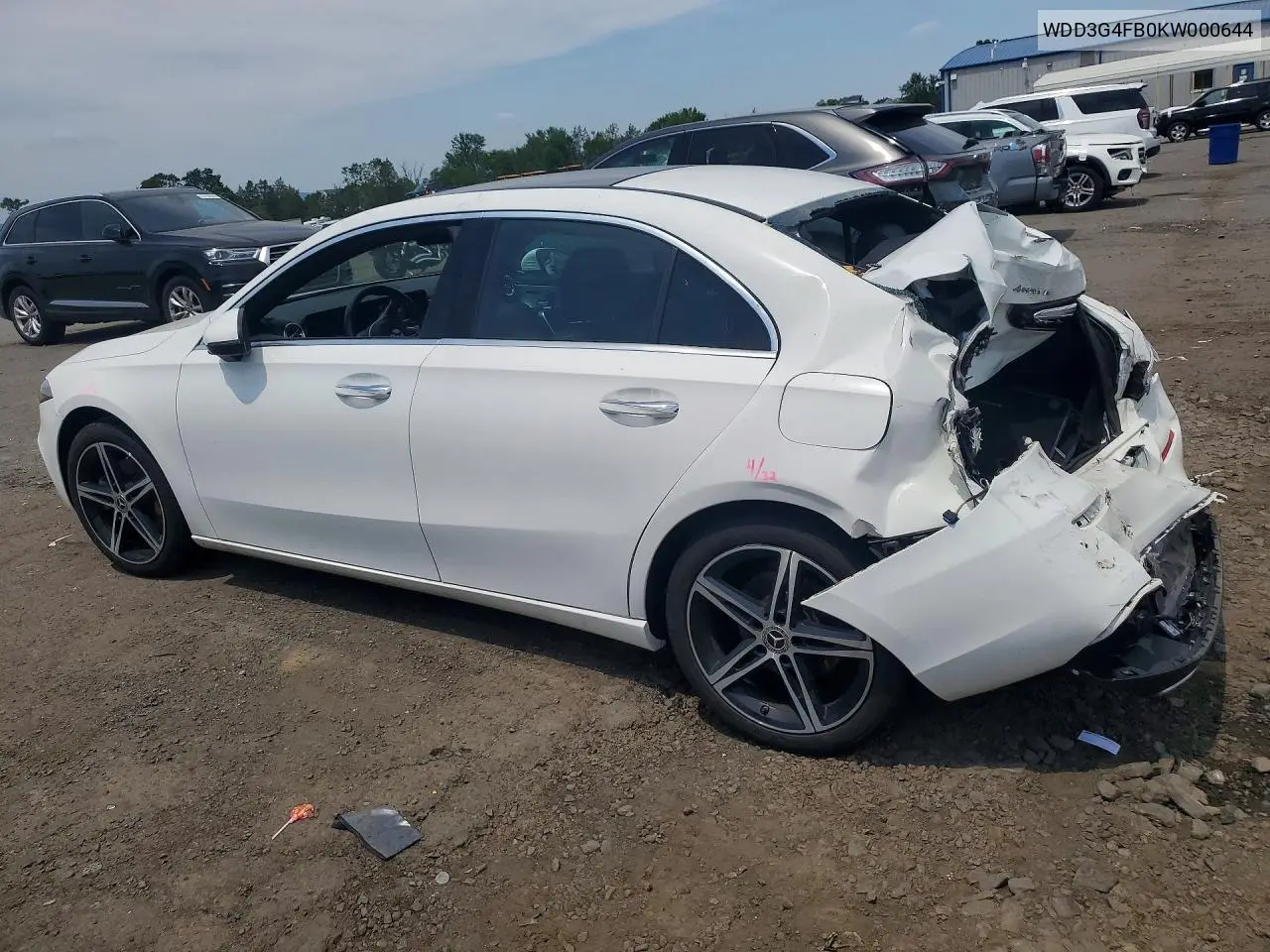 2019 Mercedes-Benz A 220 4Matic VIN: WDD3G4FB0KW000644 Lot: 61005476