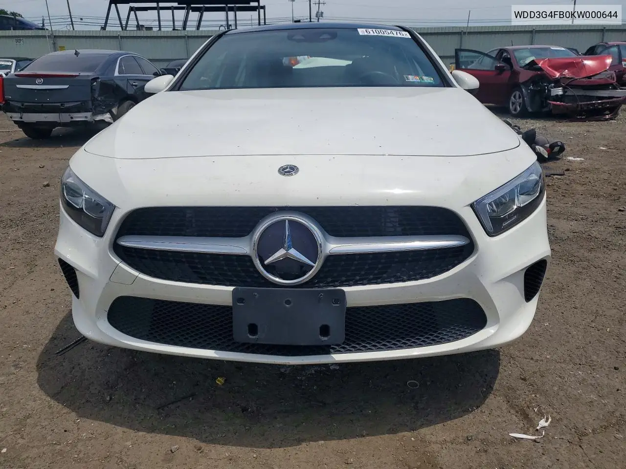 2019 Mercedes-Benz A 220 4Matic VIN: WDD3G4FB0KW000644 Lot: 61005476
