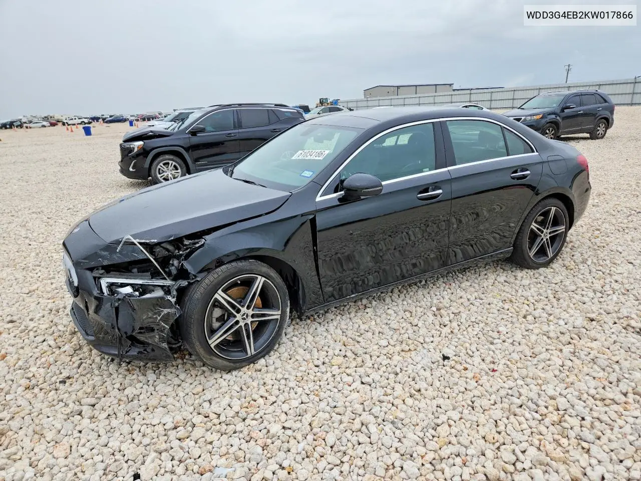 2019 Mercedes-Benz A 220 VIN: WDD3G4EB2KW017866 Lot: 61034186