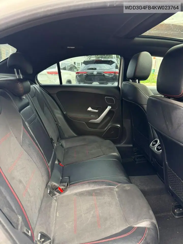 2019 Mercedes-Benz A 220 4Matic VIN: WDD3G4FB4KW023764 Lot: 61237526