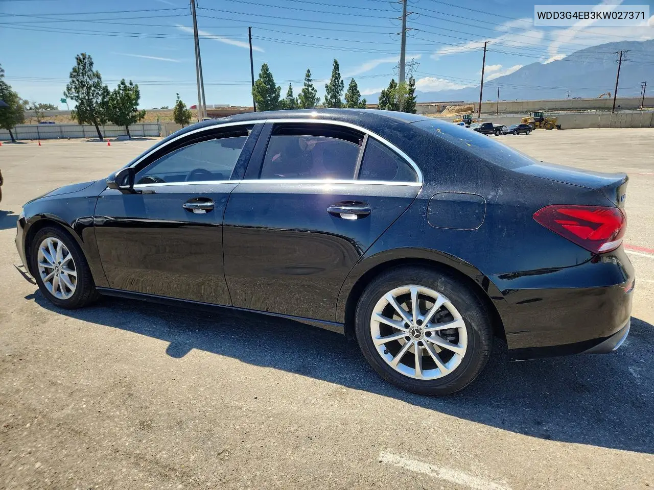 2019 Mercedes-Benz A 220 VIN: WDD3G4EB3KW027371 Lot: 61251266