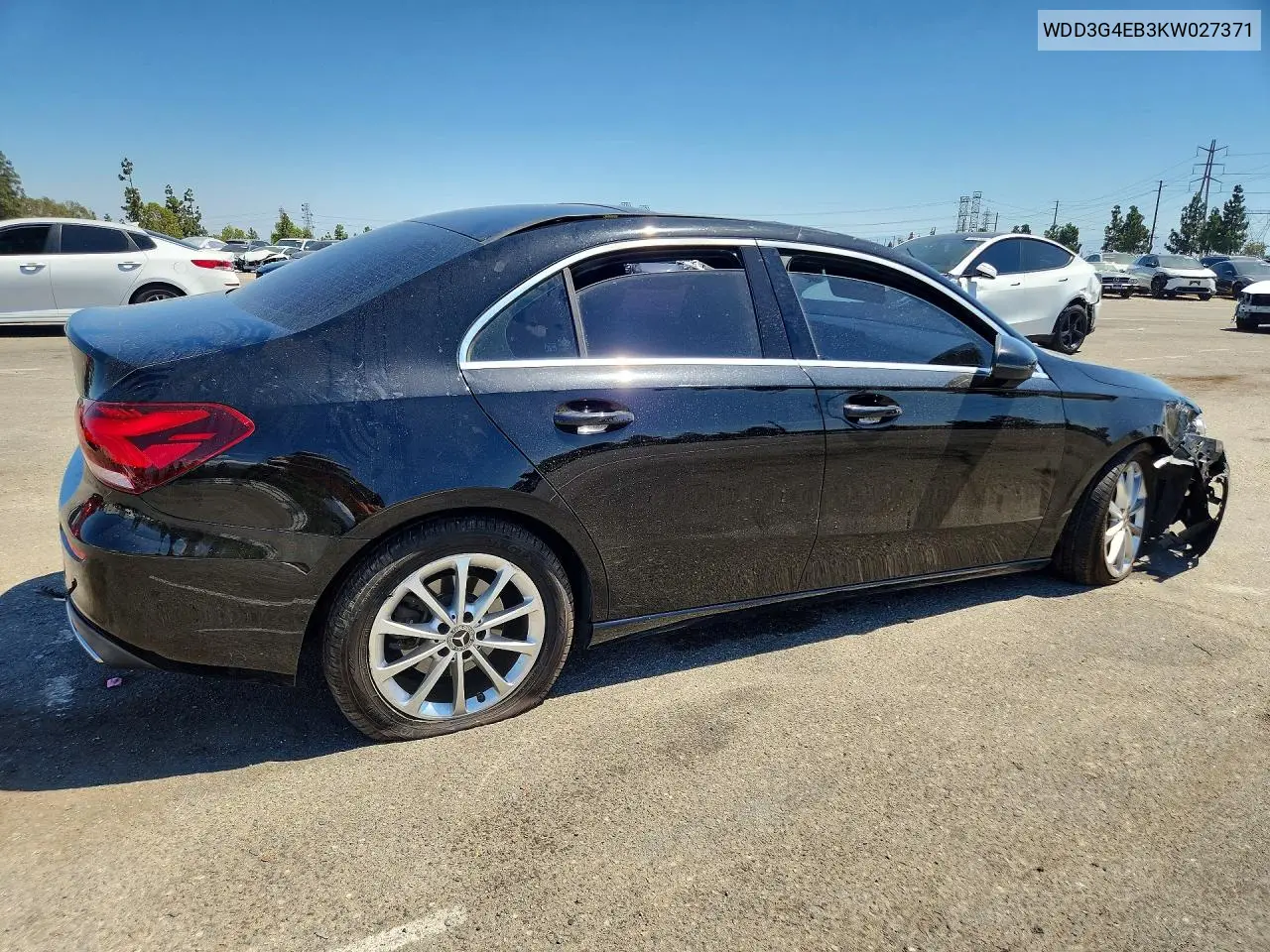 2019 Mercedes-Benz A 220 VIN: WDD3G4EB3KW027371 Lot: 61251266