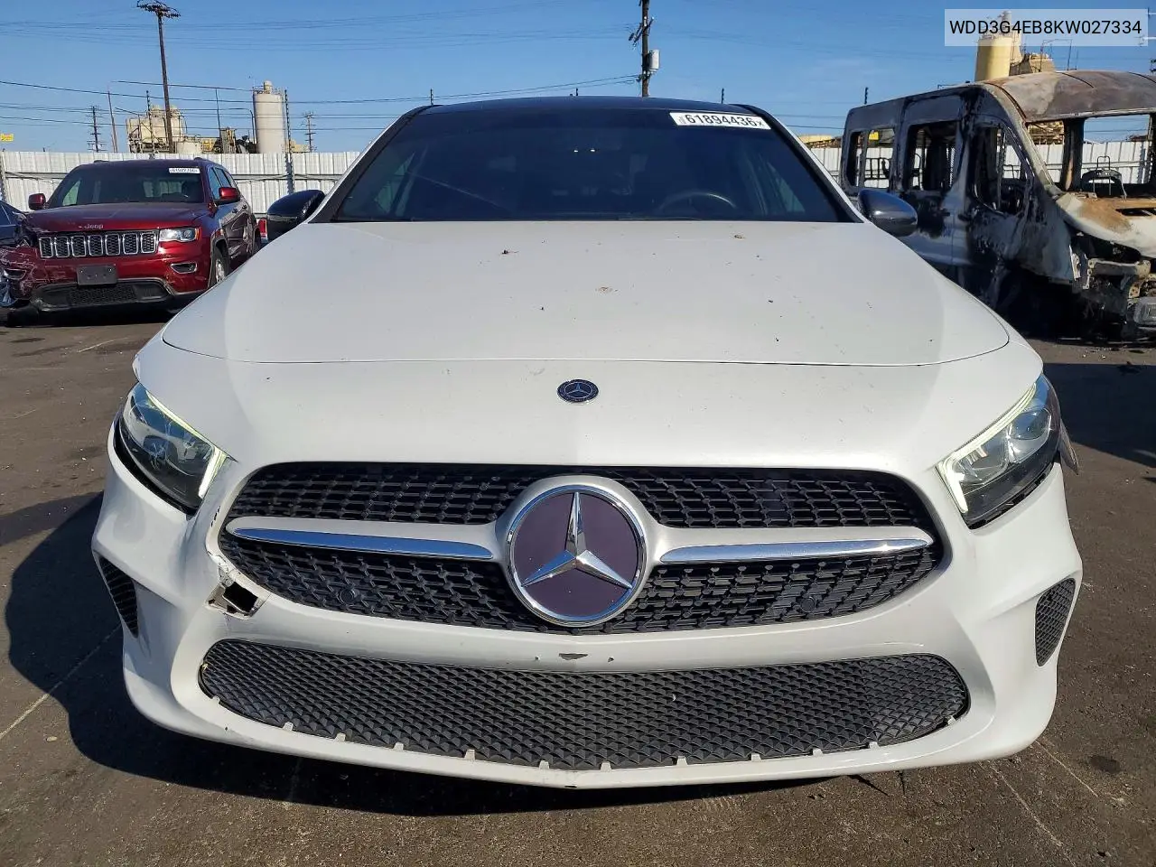 2019 Mercedes-Benz A 220 VIN: WDD3G4EB8KW027334 Lot: 61894436