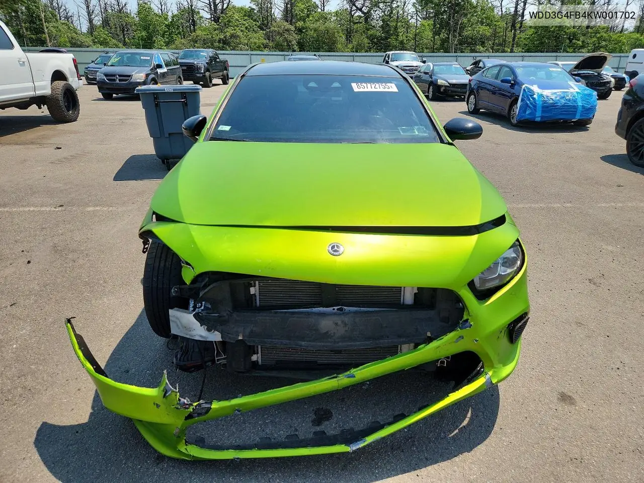 2019 Mercedes-Benz A 220 4Matic VIN: WDD3G4FB4KW001702 Lot: 85772755