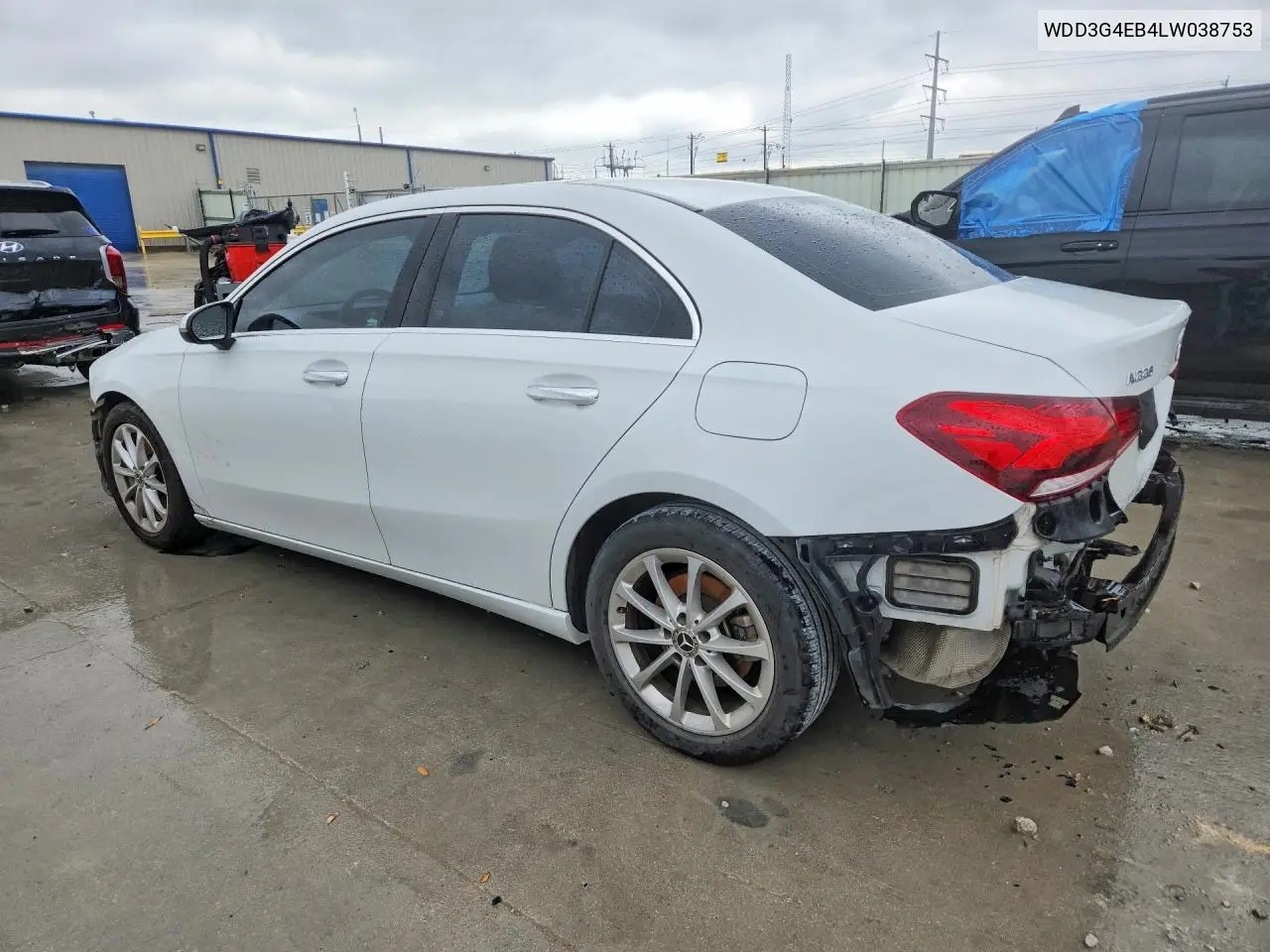 2020 Mercedes-Benz A 220 VIN: WDD3G4EB4LW038753 Lot: 49796606