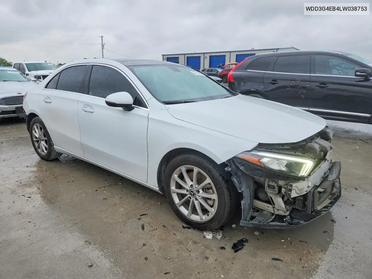 2020 Mercedes-Benz A 220 VIN: WDD3G4EB4LW038753 Lot: 49796606