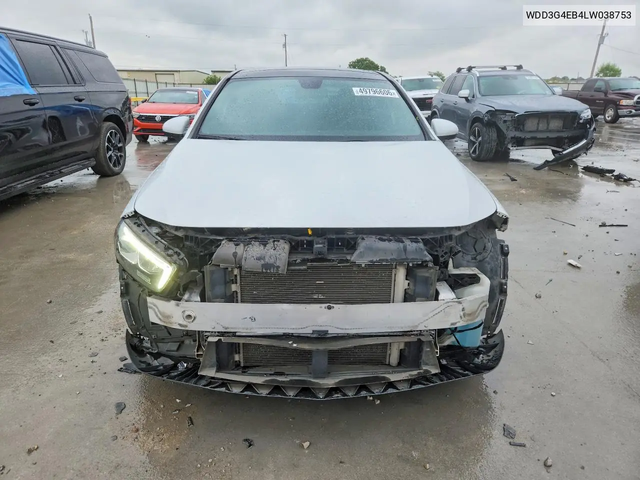 2020 Mercedes-Benz A 220 VIN: WDD3G4EB4LW038753 Lot: 49796606