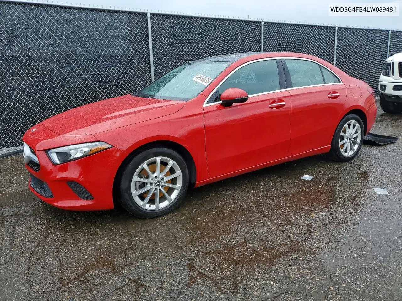 2020 Mercedes-Benz A 220 4Matic VIN: WDD3G4FB4LW039481 Lot: 49930576