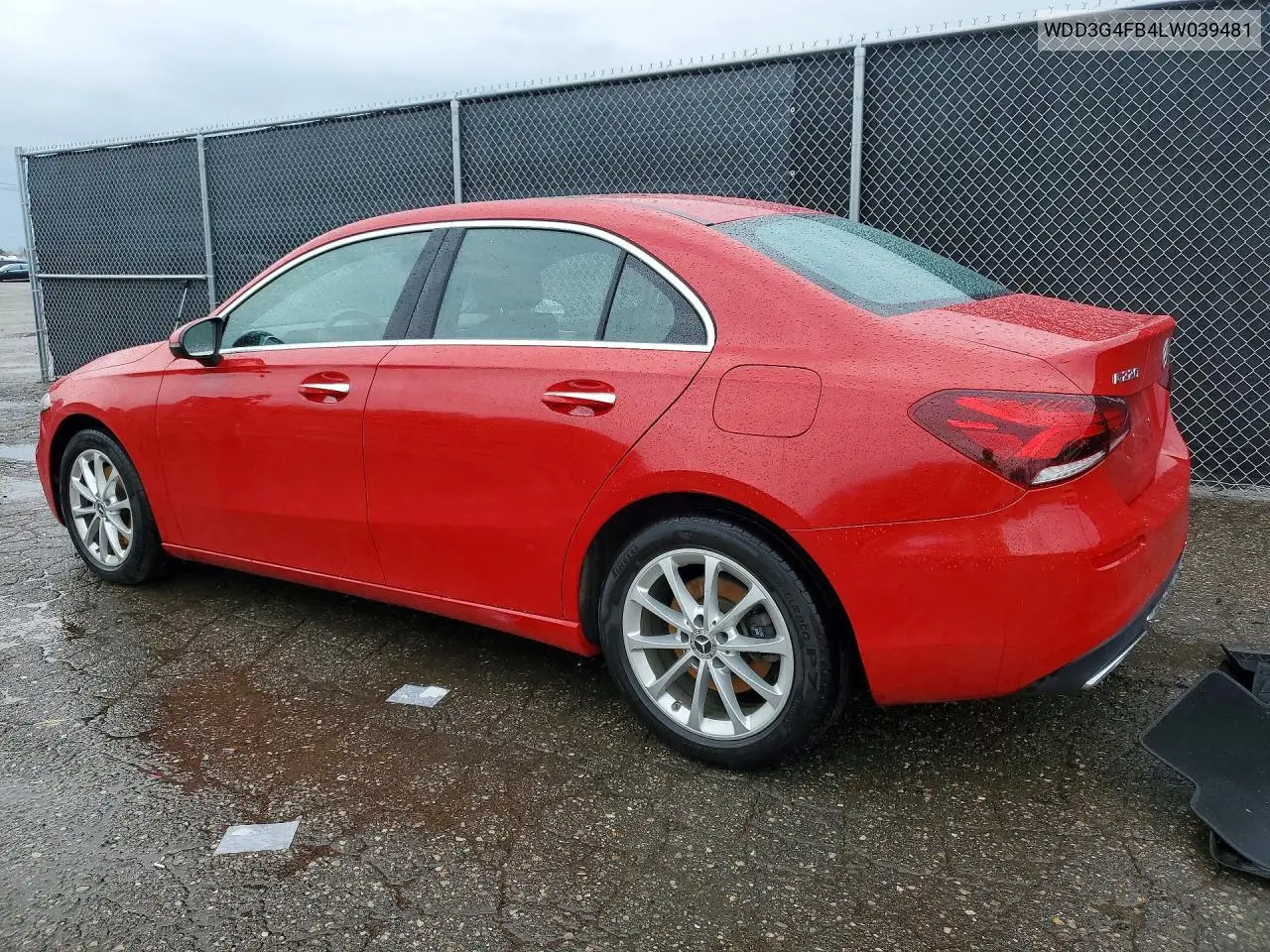 2020 Mercedes-Benz A 220 4Matic VIN: WDD3G4FB4LW039481 Lot: 49930576