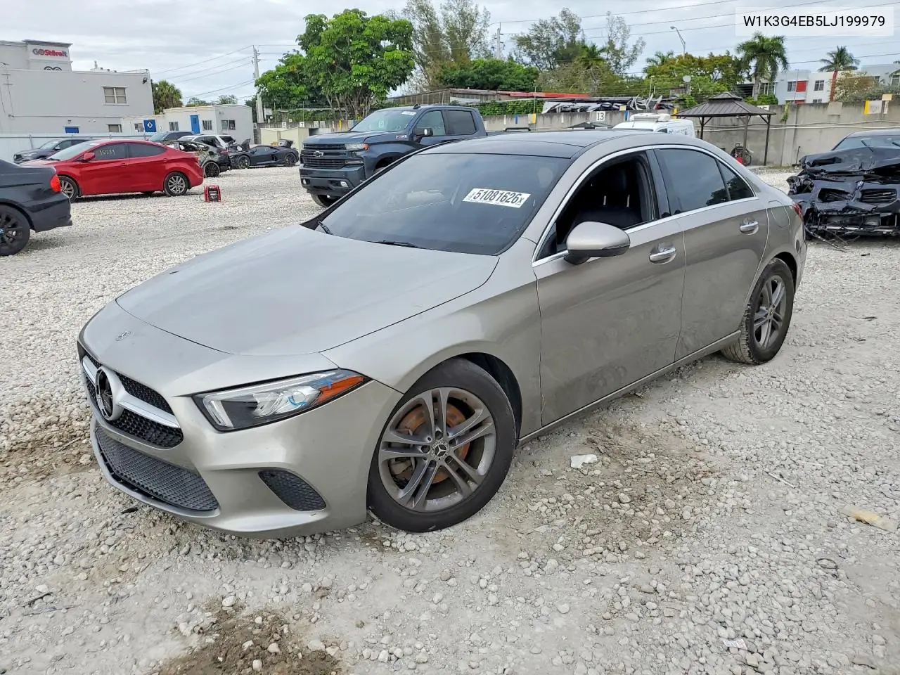 2020 Mercedes-Benz A 220 VIN: W1K3G4EB5LJ199979 Lot: 51081626
