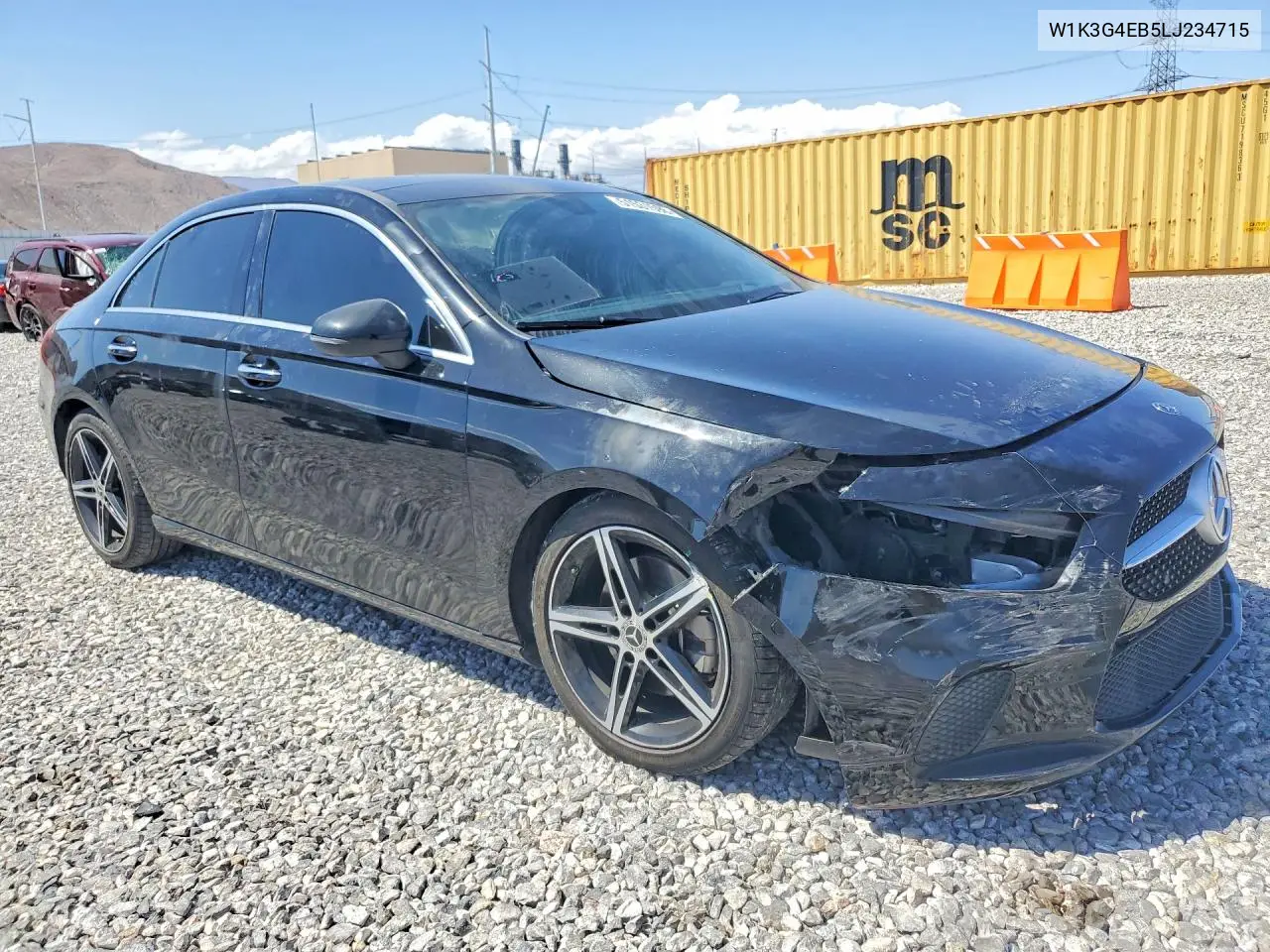 2020 Mercedes-Benz A 220 VIN: W1K3G4EB5LJ234715 Lot: 51531596