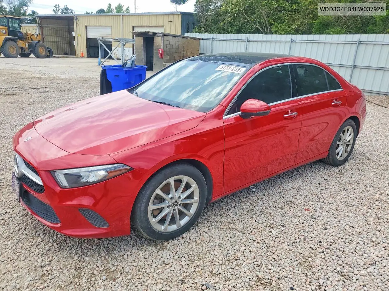 2020 Mercedes-Benz A 220 4Matic VIN: WDD3G4FB4LW037925 Lot: 51787036